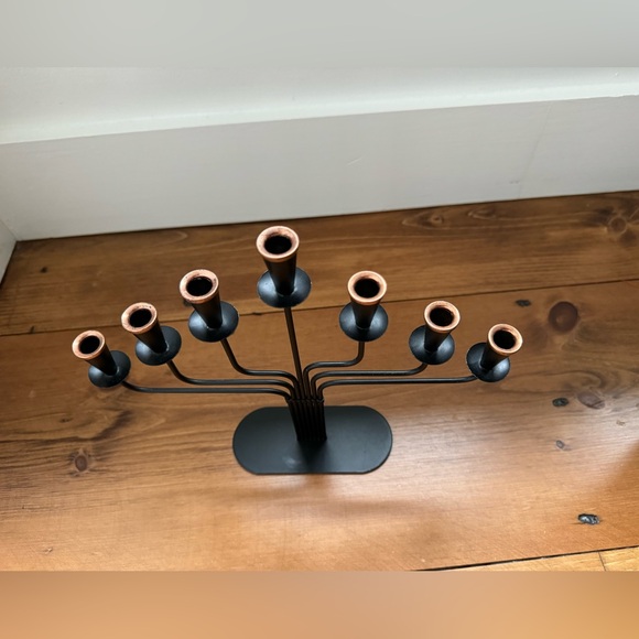 Gunnar Anderson Ystad Metall 1950’s Modernist 6-armed Candelabra - Picture 2 of 8